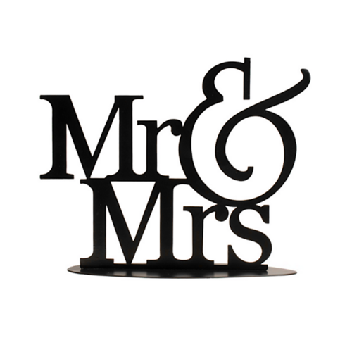 TOPPERS PARA BOLO METLICO - MR & MRS