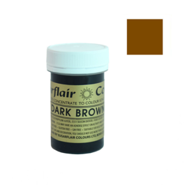 CORANTE EM PASTA ESPECTRAL SUGARFLAIR - DARK BROWN / MARROM ESCURO 25 G