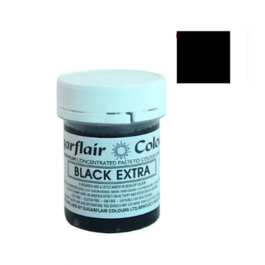 CORANTE EM PASTA SUGARFLAIR - BLACK EXTRA / EXTRA PRETO 42 G