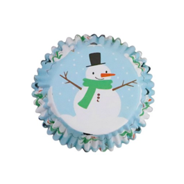 CPSULAS CUPCAKE PME - BONECO DE NEVE