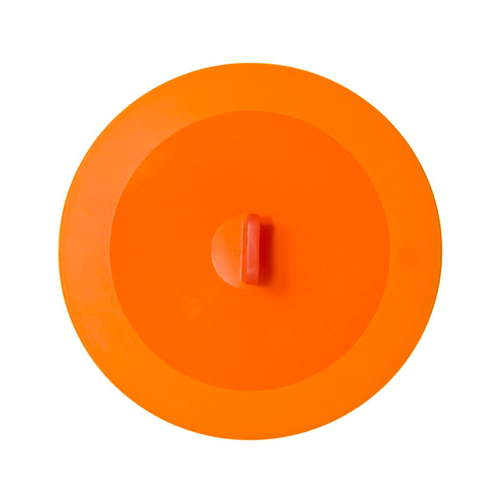 TAMPA DE SILICONE COM VENTOSA PAVONI - LARANJA 18 CM