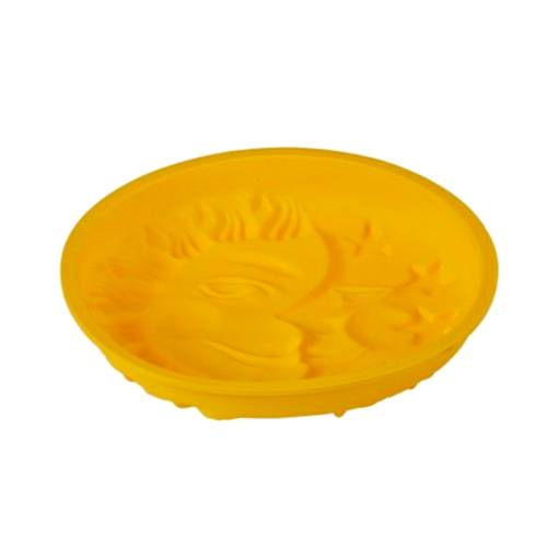 MOLDE DE SILICONE PAVONI - SOL E LUA AMARELO