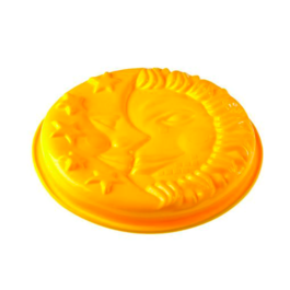 MOLDE DE SILICONE PAVONI - SOL E LUA AMARELO