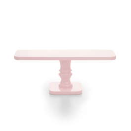 STAND PARA BOLO "CANDY" RETANGULAR - ROSA 30 X 10 CM