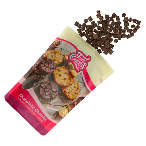 CHIPS DE CHOCOLATE PRETO FUNCAKES - CHUNKS 350 G