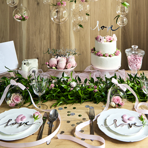 TOPPER PARA BOLO PARTYDECO - LOVE PRATA