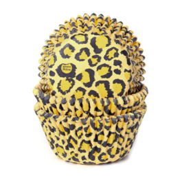 CPSULAS CUPCAKE "HOUSE OF MARIE" - AMARELO LEOPARDO