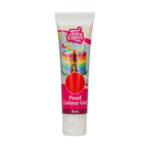 CORANTE EM GEL FUNCOLOURS DE FUNCAKES - RED / VERMELHO 30 G