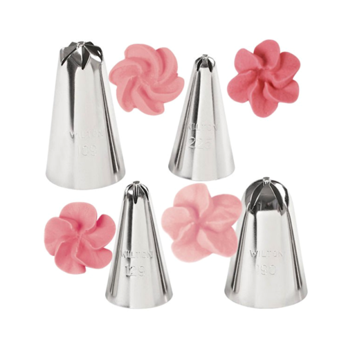 SET BICOS DE FLORES WILTON