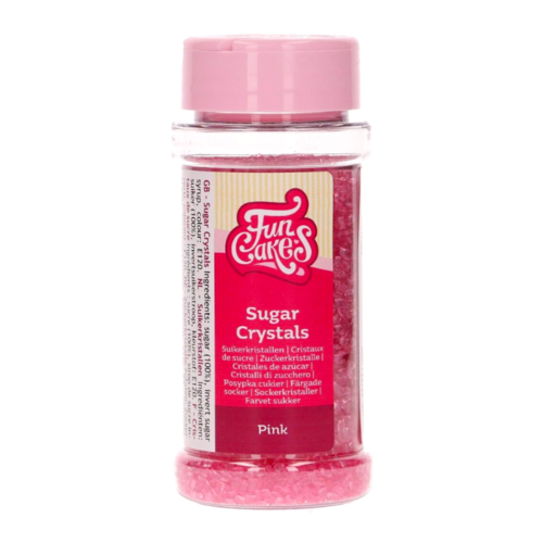 CRISTAIS DE ACAR FUNCAKES - ROSA 80 G