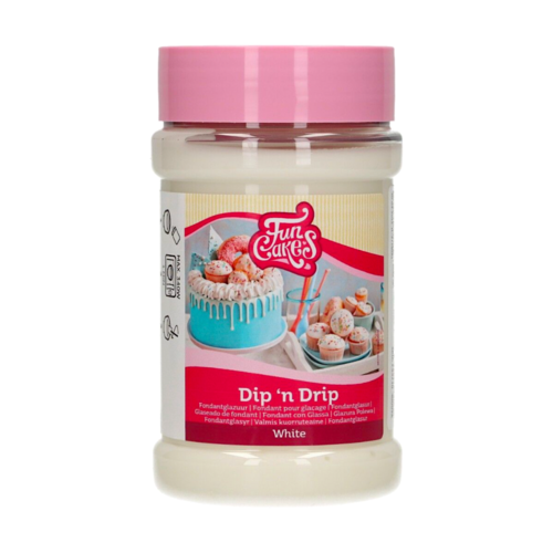 DIP 'N DRIP FUNCAKES - FONDANT LIQUIDO BRANCO 375 G