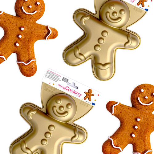 MOLDES DE SILICONE 3D SCRAPCOOKING - GINGERBREAD MAN