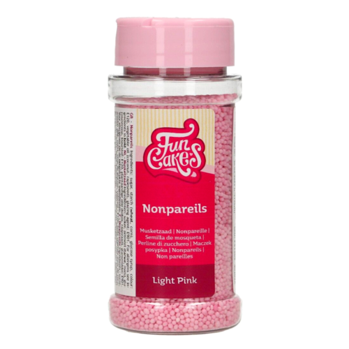 PROLAS DE ACAR FUNCAKES (NONPAREILS) - ROSA CLARO 80 G