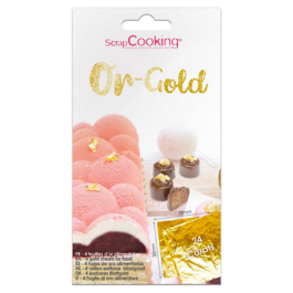 FOLHAS DE OURO COMESTVEIS SCRAPCOOKING - 24 K