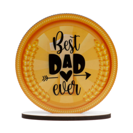 TOPPER PARA BOLO DEKORA - "BEST DAD EVER"