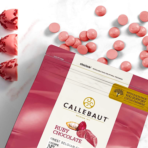 CALLET DE CHOCOLATE RUBY CALLEBAUT 400 G