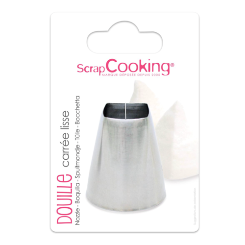 BICO DE AO INOXIDVEL SCRAPCOOKING - QUADRADO LISO