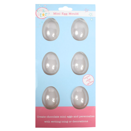 MOLDE 6 MINI OVOS CAKE STAR