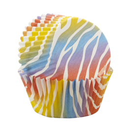 CPSULAS DE CUPCAKE WILTON - ZEBRA CORES