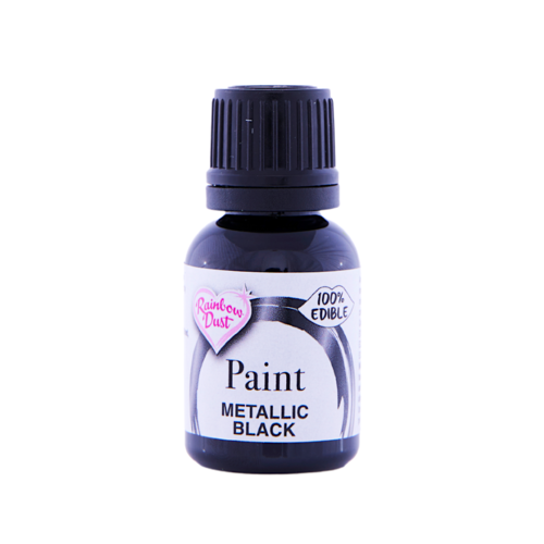 PINTURA METALIZADA COMESTIBLE RAINBOW DUST - BLACK (25 G)