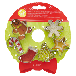 CONJUNTO DE MINI CORTADOR WILTON - BISCOITOS DE NATAL (GRINALDA)