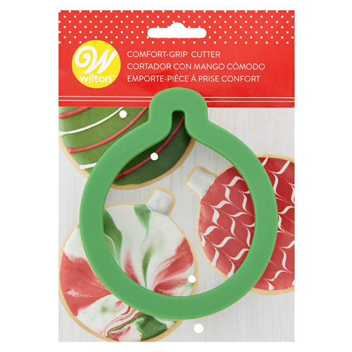 CORTADOR DE BISCOITOS WILTON "GRIPPY" - BOLA DE NATAL