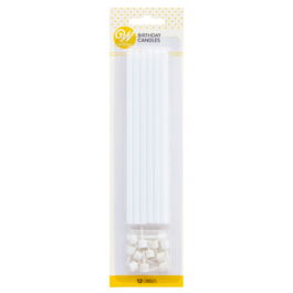 VELAS DE ANIVERSRIO WILTON - BRANCO EXTRA-LONGO