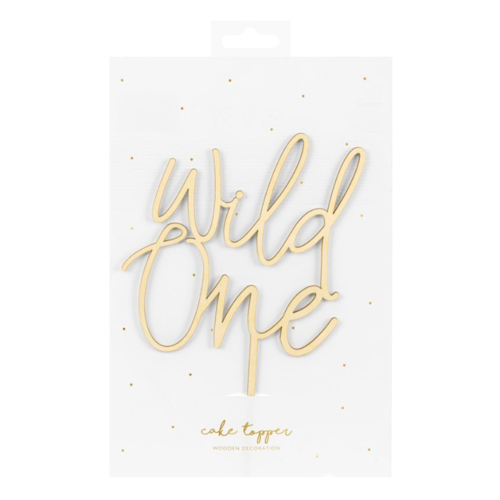 TOPPER PARA BOLO MADEIRA PARTYDECO - "WILD ONE" (SELVAGEM)