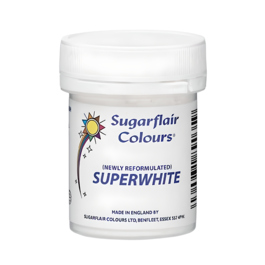 CORANTE EM P SUGARFLAIR - SUPERWHITE / BRANCO INTENSO 20 G