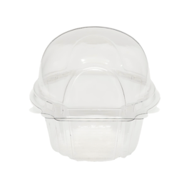 CAIXA DE PLSTICO PARA 1 MINI CUPCAKE