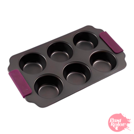 MOLDE DE AO PARA 6 CUPCAKES CON ALAS DE SILICONE