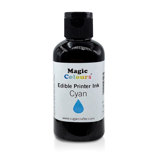 FRASCO DE RECARGA DE TINTA COMESTVEL "MAGIC COLOURS" - CYAN (55 ML)