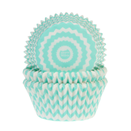 CPSULAS CUPCAKE "HOUSE OF MARIE" - AZUIS (CHEVRON)