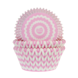 CPSULAS CUPCAKE "HOUSE OF MARIE" - ROSAS (CHEVRON)