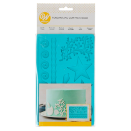 MOLDE DE SILICONE WILTON PARA FONDANT - VIDA MARINHA