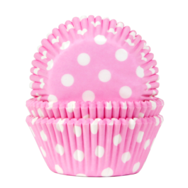 CPSULAS CUPCAKE "HOUSE OF MARIE" - LUNARES ROSAS (POLKA DOTS)