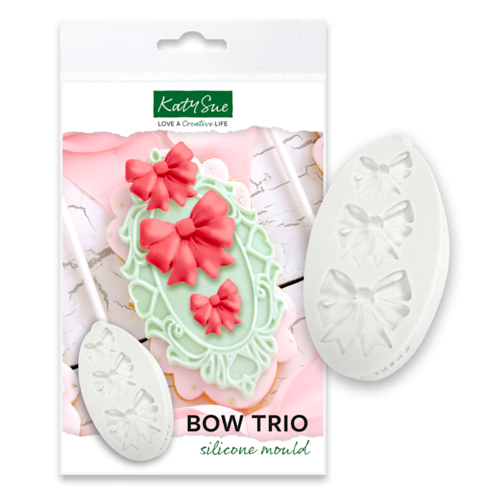 MOLDE DE SILICONE KATY SUE - LAO / "BOW TRIO"