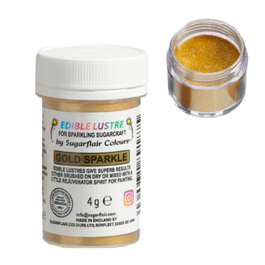 GLITTER COMESTVEL SUGARFLAIR - GOLD SPARKLE (4 G)