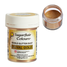 GLITTER COMESTVEL SUGARFLAIR - ROYAL GOLD (10 G)