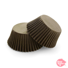 CPSULAS CUPCAKE MARROM CHOCOLATE - 24 UNIDADES