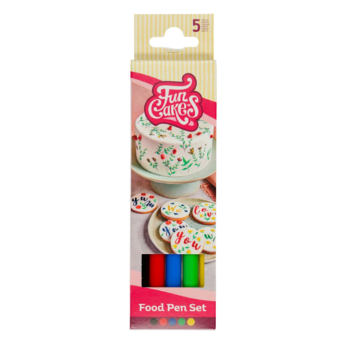 SET DE MARCADORES COMESTVEIS FUNCAKES - CORES PRIMRIAS