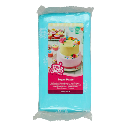 PASTA DE AUCAR FUNCAKES - AZUL BEB 1 KG