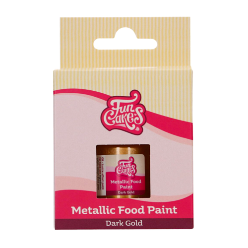 PINTURA METLICA COMESTVEL FUNCAKES - OURO ESCURO 30 ML