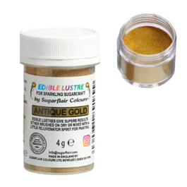 GLITTER COMESTVEL SUGARFLAIR - ANTIQUE GOLD (4 G)