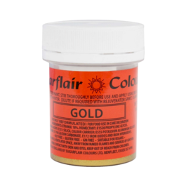 TINTA GLITTER COMESTVEL SUGARFLAIR - GOLD / ORO (SEM E-171) 35 G