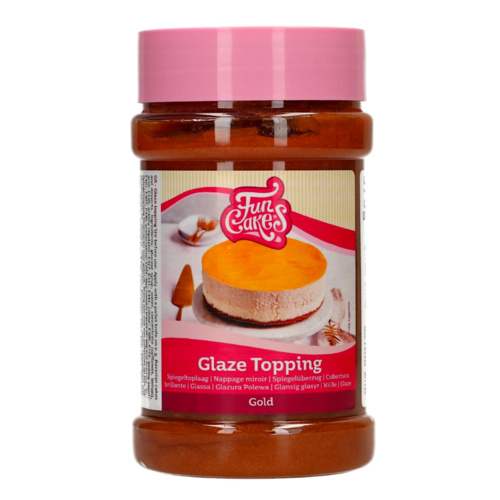 COBERTURA BRILHANTE "GLAZE TOPPING" FUNCAKES - DOURADO (375 G)