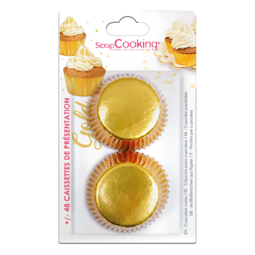 CPSULAS PARA CUPCAKE SCRAPCOOKING - DOURADAS