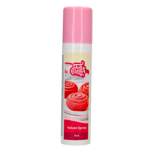 SPRAY "VELVET" EFEITO VELUDO FUNCAKES - VERMELHO (100 ML)