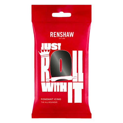 PASTA DE AÇÚCAR RENSHAW - JET BLACK / PRETO (1 KG)