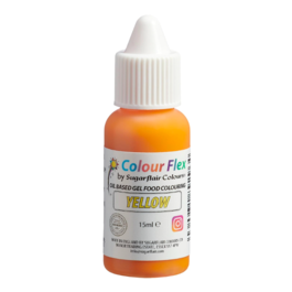 CORANTE LIPOSSOLVEL "COLOURFLEX" SUGARFLAIR - YELLOW / AMARELO (15 ML)